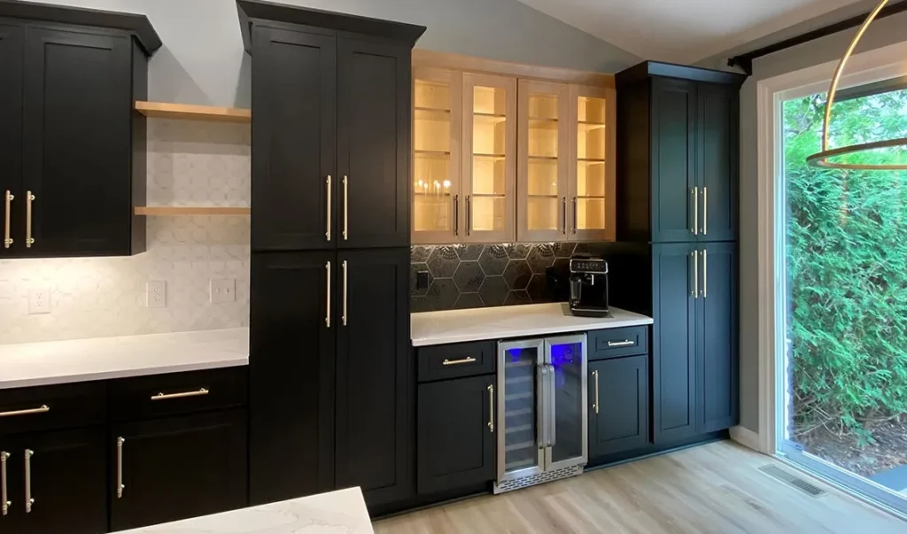 Modern kitchen rta cabinets installed