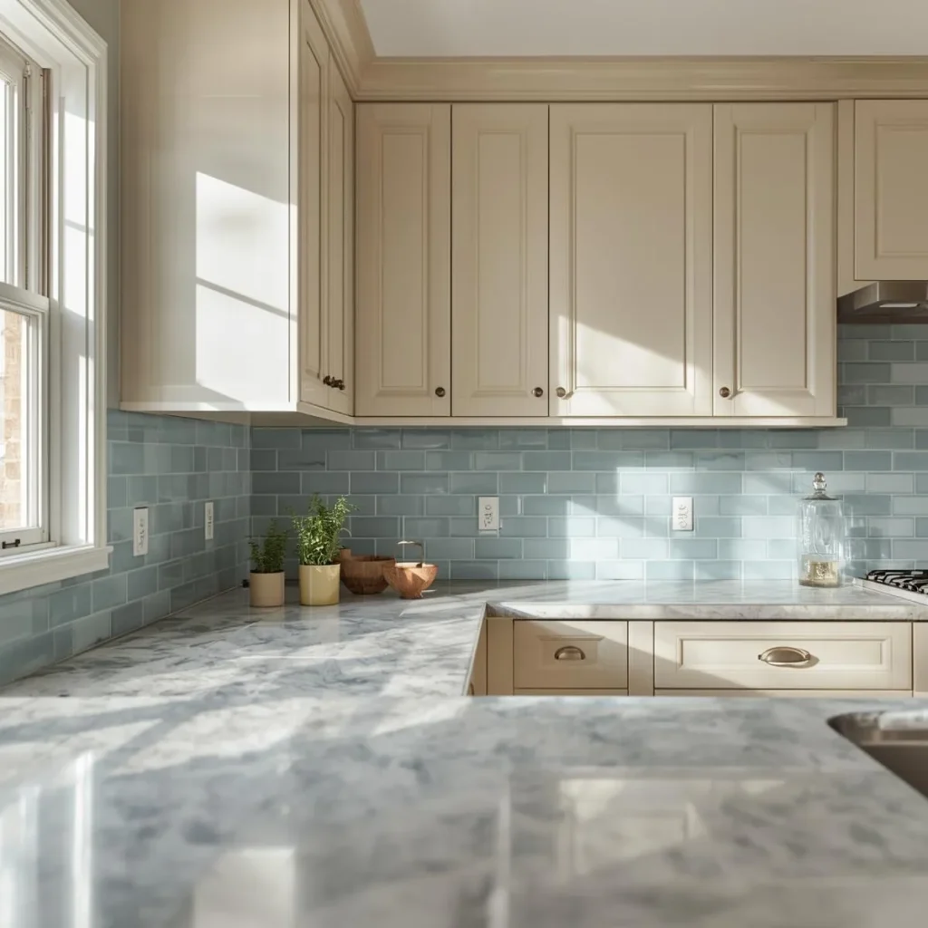 Blue Backsplash Tile