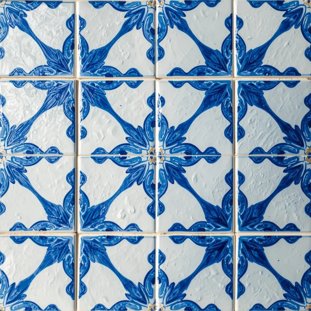 Blue and White Tile