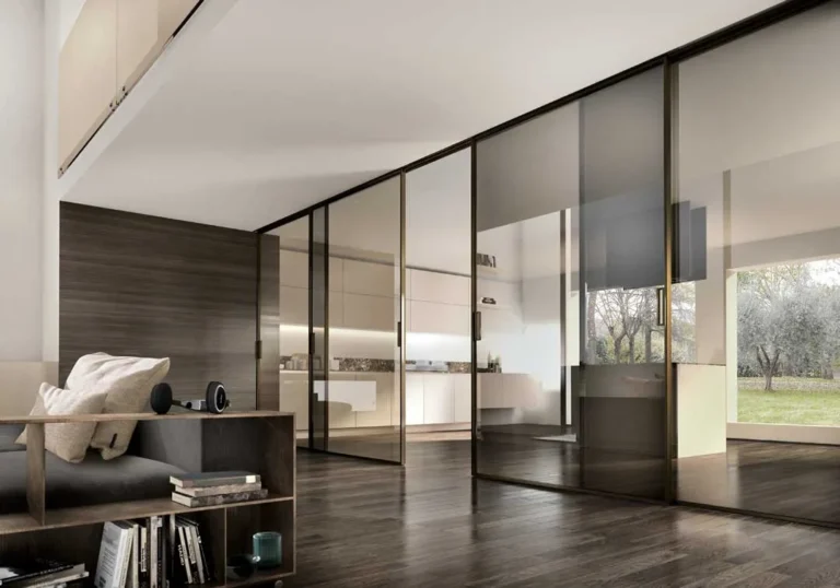 Coordinated door window and flooring finishes