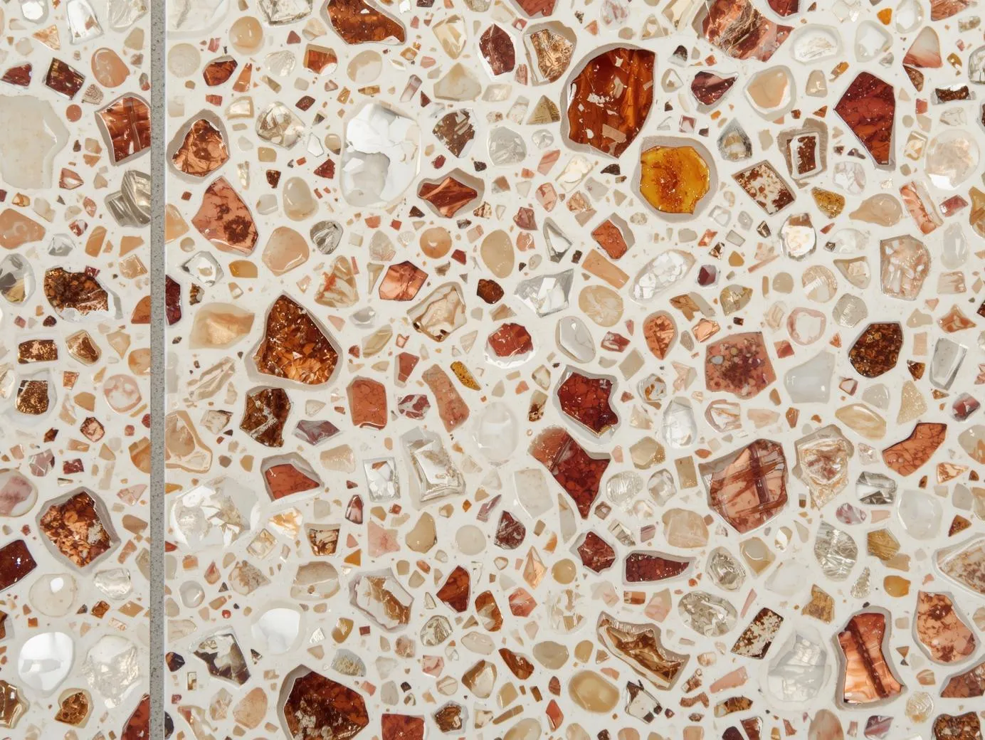 Glass Aggregate Terrazzo Tile