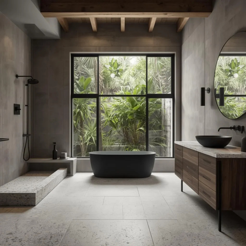 Terrazzo Tile Bathroom