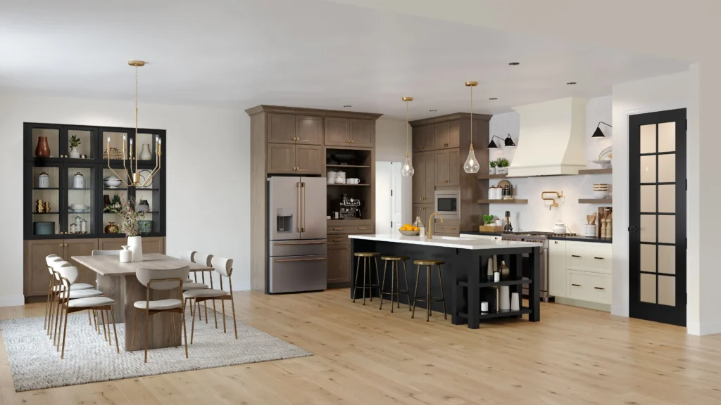 Custom kitchen cabinets design photo