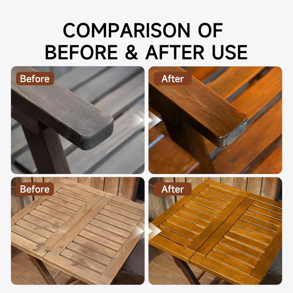 Low voc water based wood finish furniture application