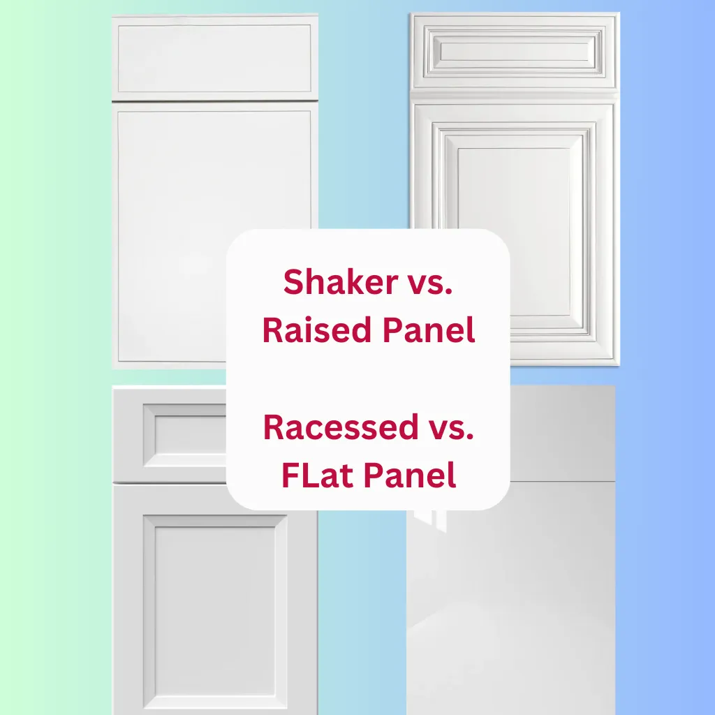 Shaker vs raised panel cabinets kitchen