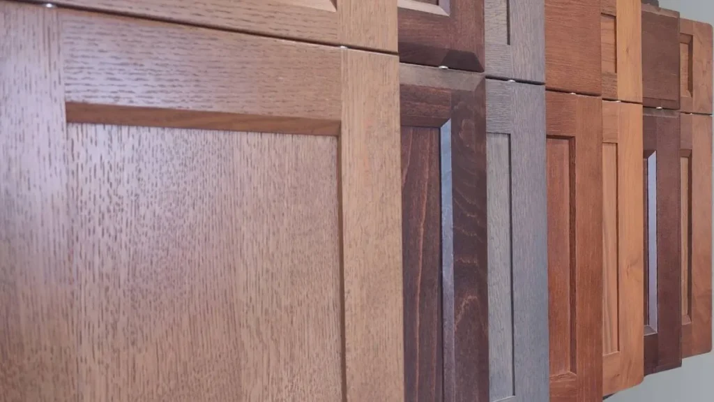 Solid wood shaker cabinet door