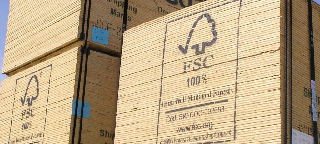 Sustainable wood materials fsc