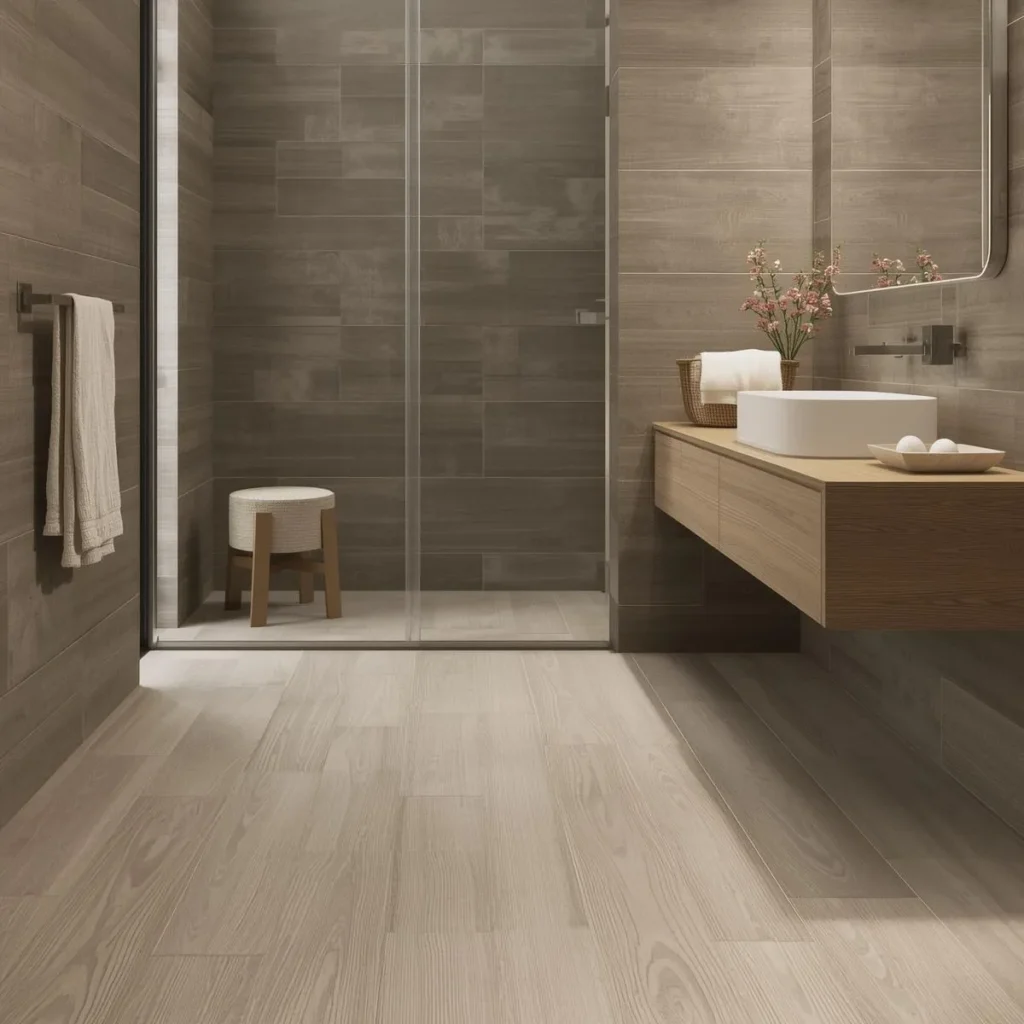 Bathroom Wood Look Porcelain Tile