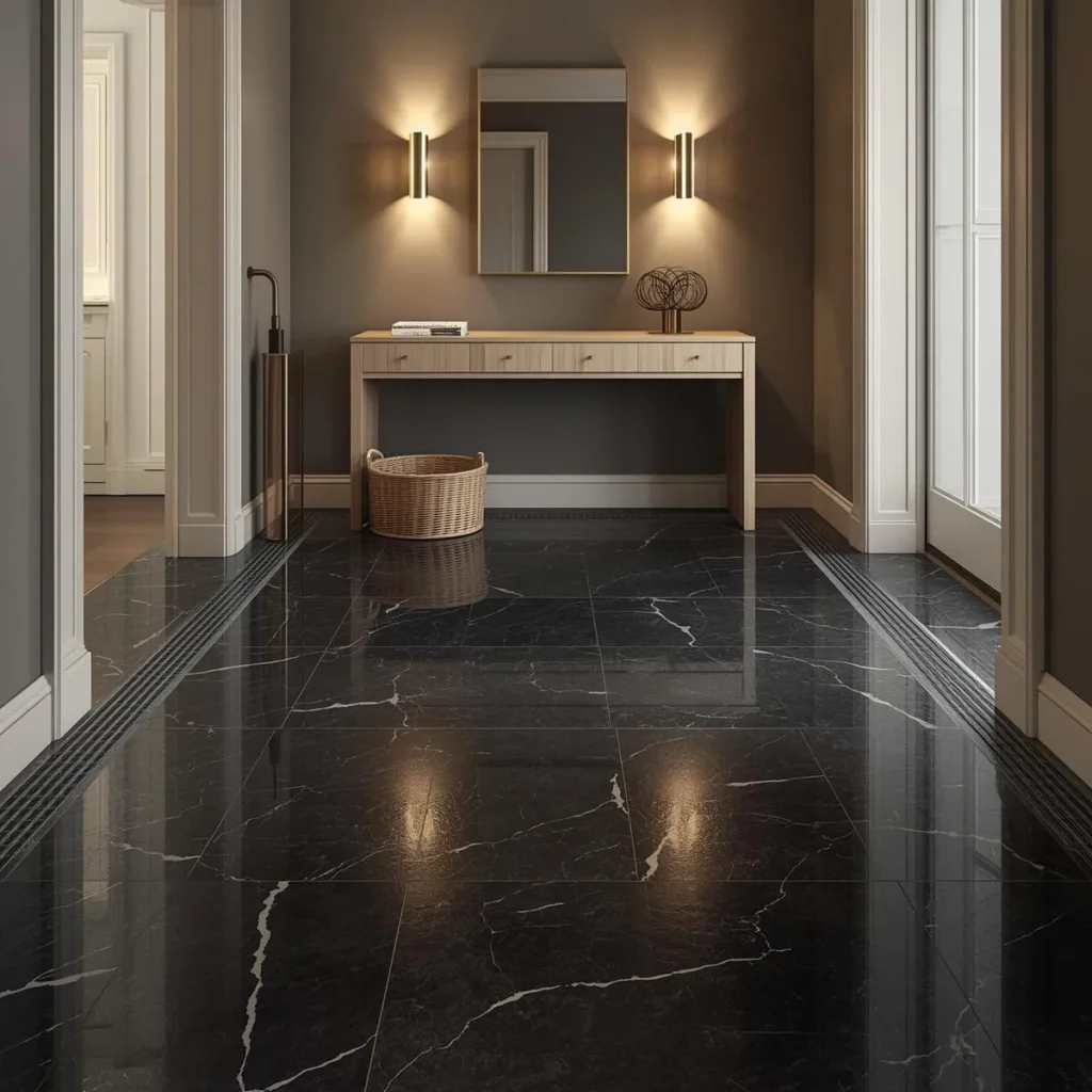 Entry with Black Tile