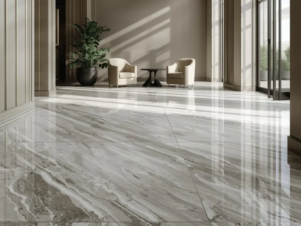 Marble Look Gray Tile