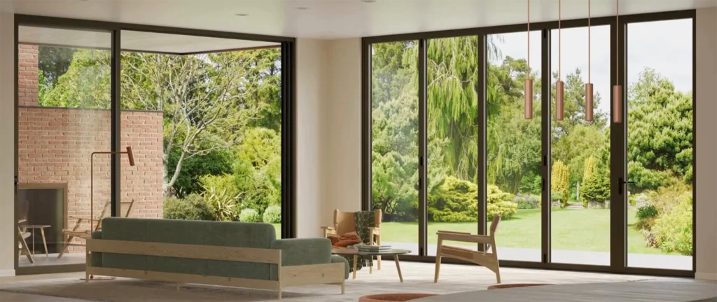 Selection of sliding door frame sections