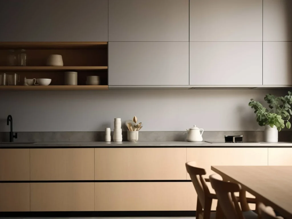 Flat panel kitchen minimalist design