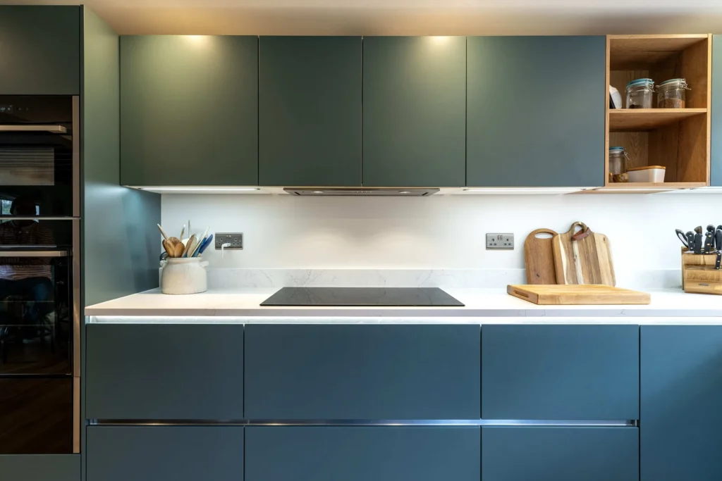 Handleless kitchen cabinets modern design
