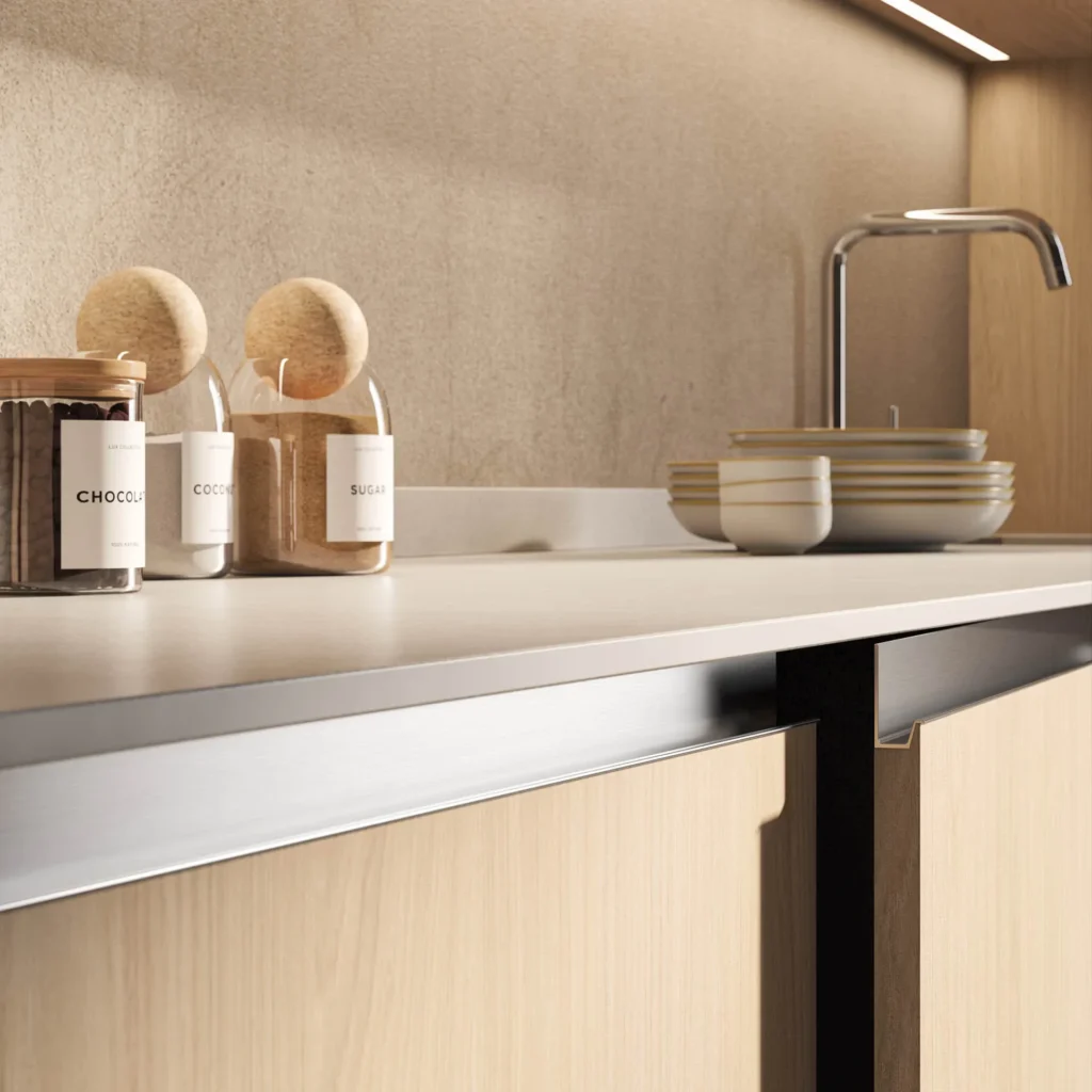 J pull handleless groove cleaning diagram