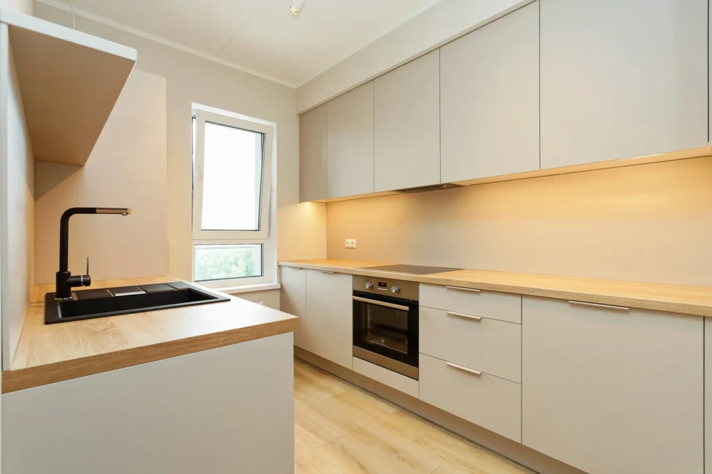 Scandinavian white oak kitchen