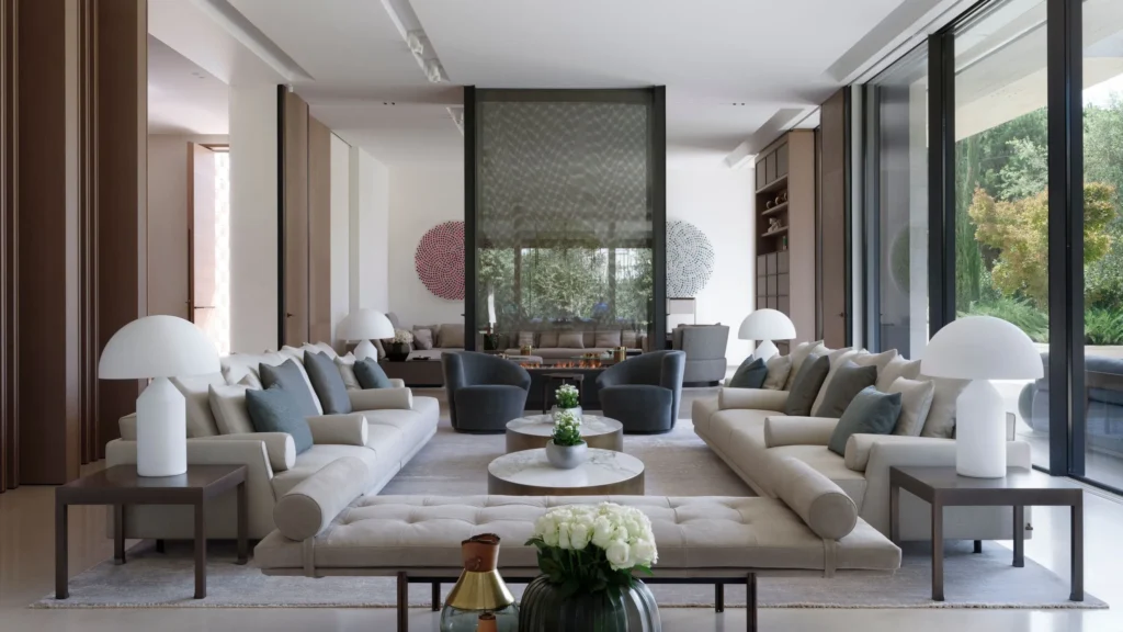 Villa living room design