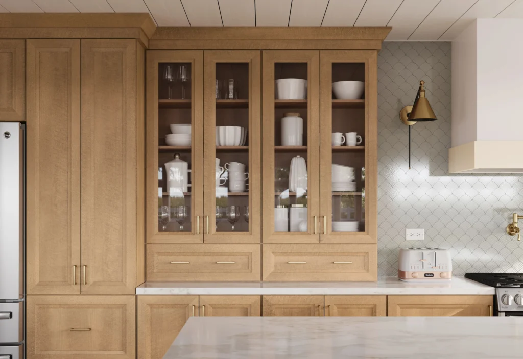 White oak cabinet selection samples